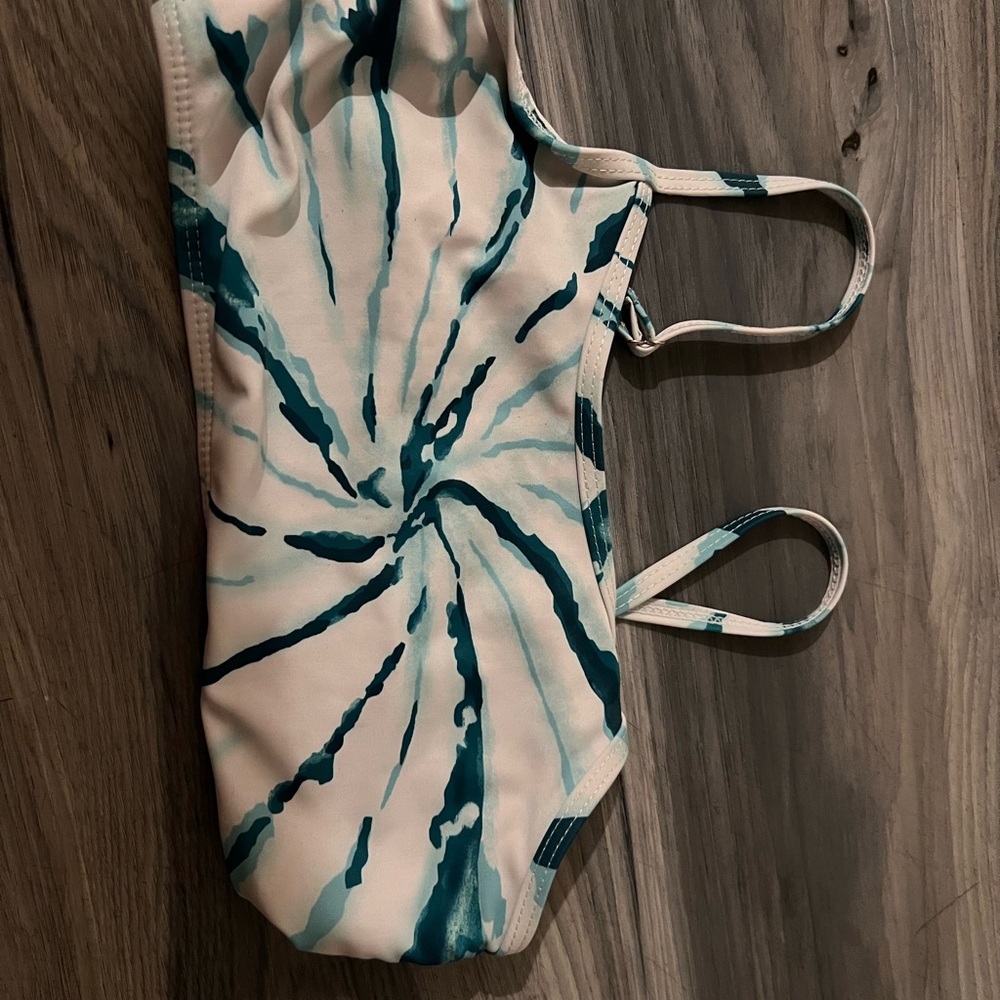 SHEIN Blue and White Tie-Dye Bikini